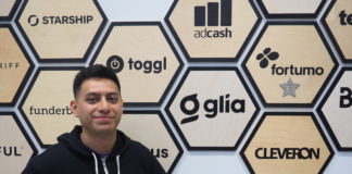 Glia has been added to the Estonian Startup Wall of Fame. Pictured here: Carlos Paniagua, CTO Glia